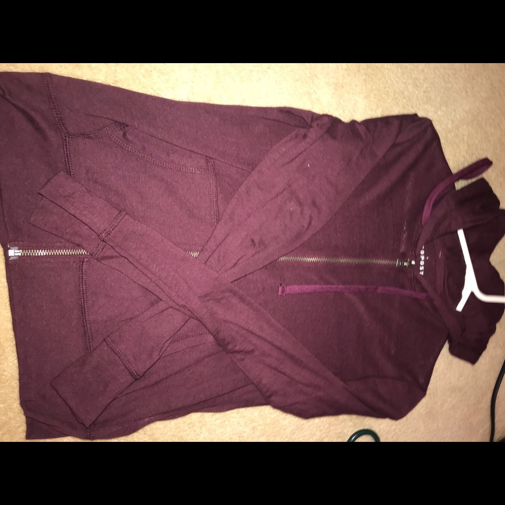 Maroon zip up